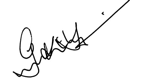 Chairman Gan Kim Yong's signature