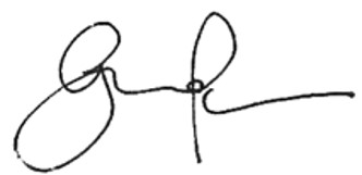 Chief Sustainability Officer, Gillian Tan's Signature