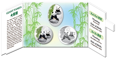 Panda 3-in-1 Coin Set