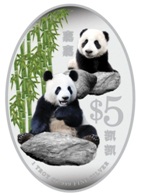 Panda $5 Silver Proof Colour Coin