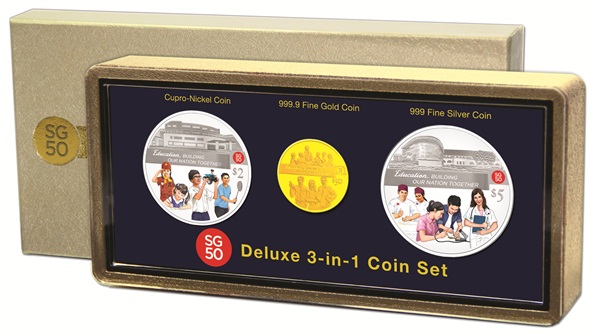 SG50 Deluxe 3in1 Coin Set
